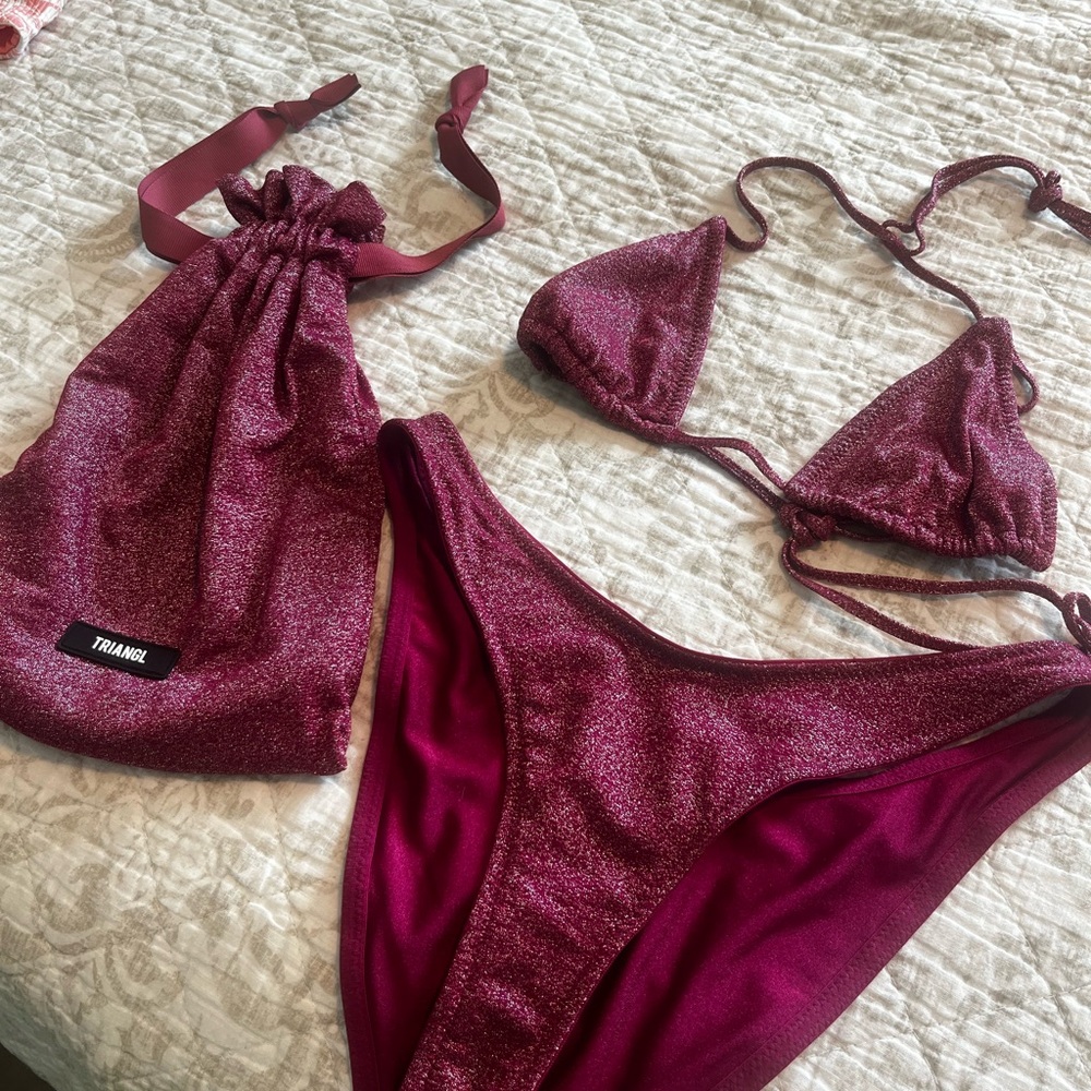 Grape Sparkle Triangl RARE - Stevie Top, Mica Bottoms
